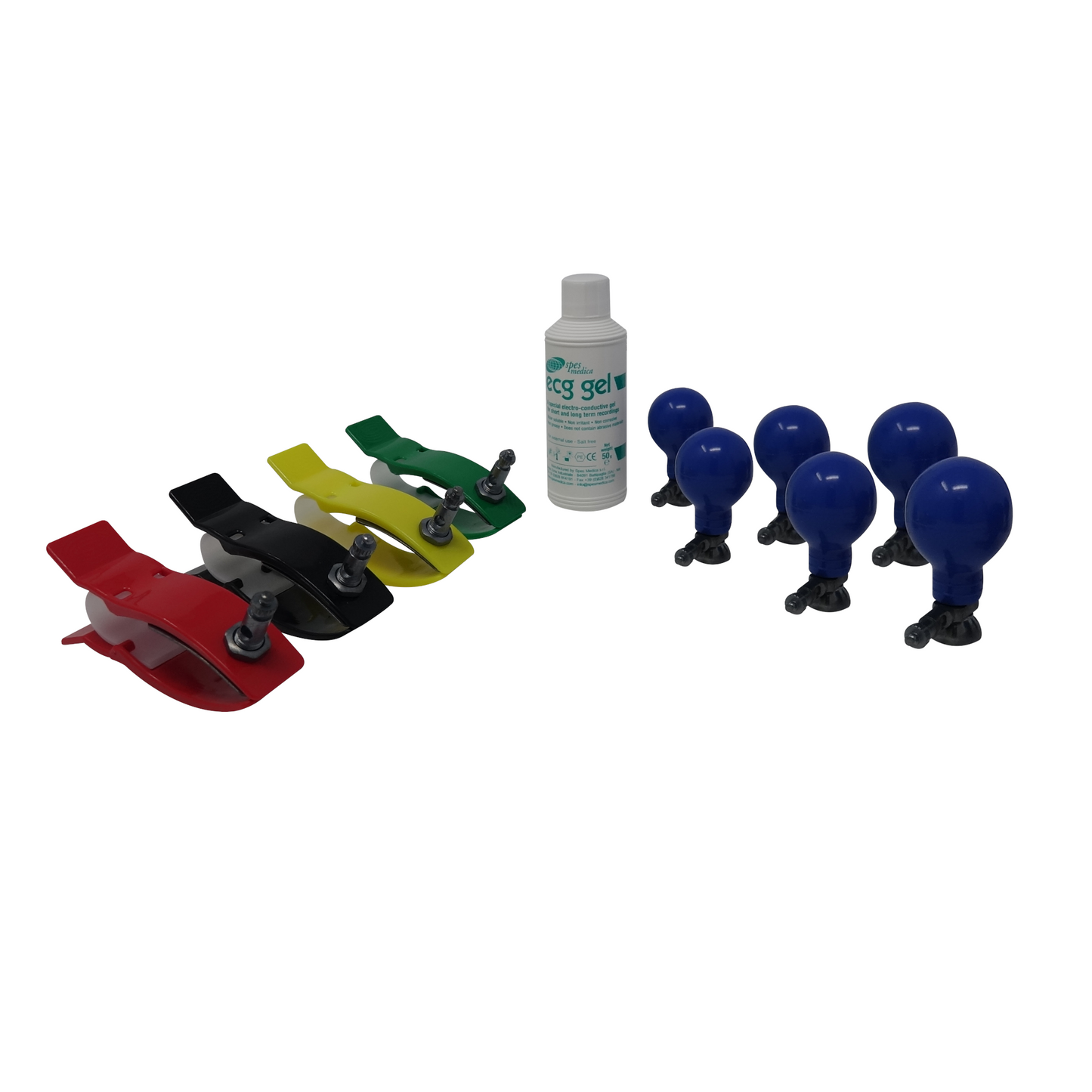 Juego de electrodos reutilizables pediátrico.