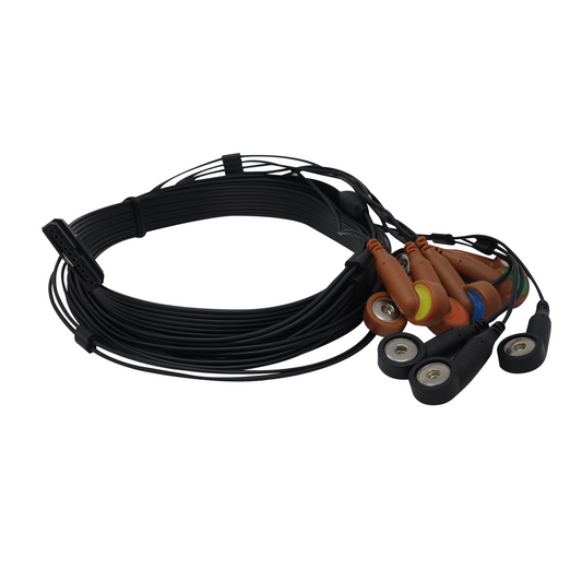 Cable de paciente de 10 hilos, conector  tipo snap, AHA